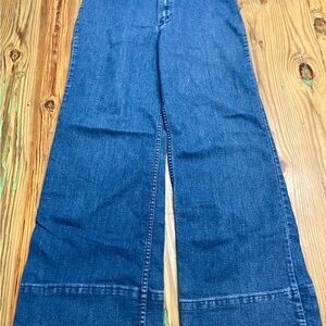 Vintage wrangler 1970s flare bellbottoms no pocket denim jeans Women’s 30 x 28